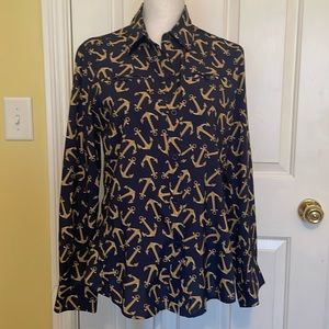 First Mate 2 Navy Nautical Anchor Shirt